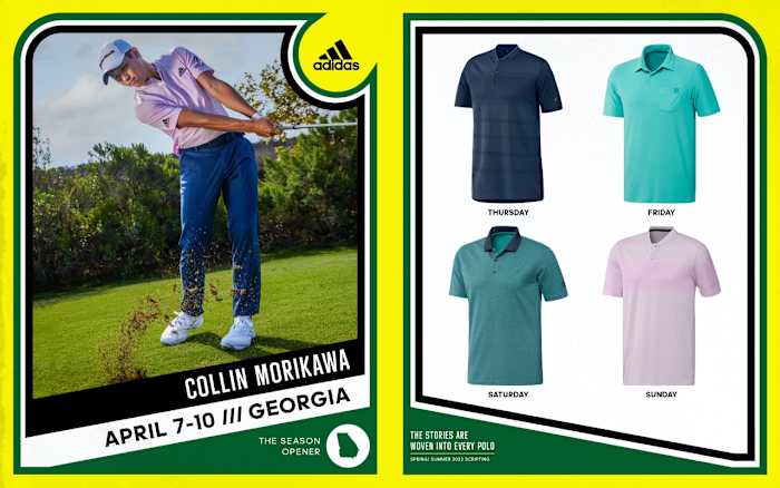 Collin Morakawa Adidas Masters '22 Scripting